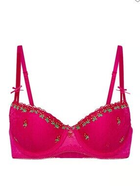 Victoria's Secret PINK Wink Lightly Lined Balconette Bra Sz 32B NWT